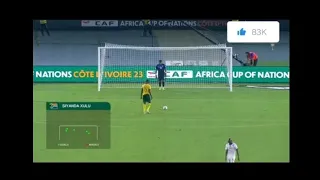 Penalties: South Africa verses DR. Congo for 3rd position in African Cup of Nations