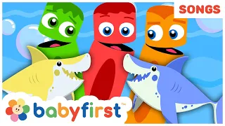 Baby Shark Song With Color Crew | The Best Nursery Rhymes Compilation  | Kids Songs | BabyFirst TV