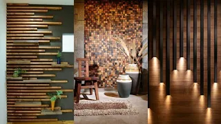 100 Wooden wall decorating ideas for living room interior wall design 2023