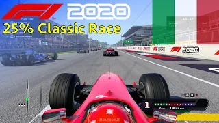 F1 2020 - 25% Classic Race at Monza in Schumacher's Ferrari F1-2000