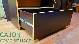 Como Se Hace Un CAJON De Melamina Facil (Diseño, Instalacion, Trucos, Secretos) - Luis Lovon