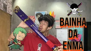 Diy Como fazer a bainha da enma (katana do zoro) 🗡️ #diy #onepiece #tutorial