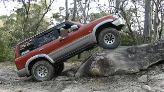 Nissan GU Patrol 2 inch Lift Rock Step Test