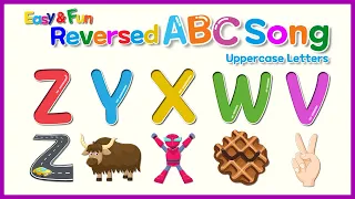 Easy & Fun Reversed ABC Song | ZYX Song | Uppercase Letters