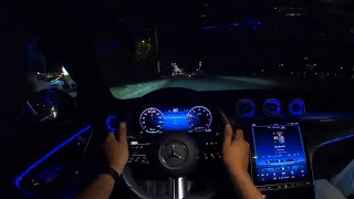 2023 Mercedes Benz C200 | NIGHT DRIVE POV 4K by m474d