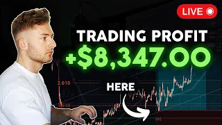 LIVE TRADING CRYPTO - How To Profit $8,347 In a Week | 10x Strategy