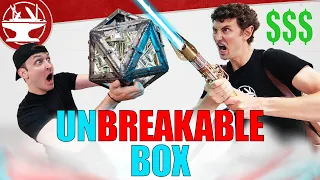 UNBREAKABLE BOX vs LIGHTSABER ( $$$ Prize Challenge!)