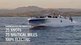 Axopar 25 Electric Prototype - Driving 25 Nautical Miles from Cannes to Saint-Tropez