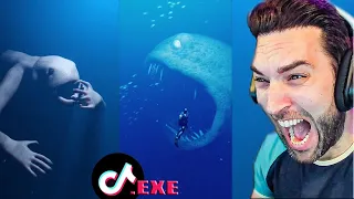 REACCIONANDO a TIKTOK.EXE 😱 TIKTOKS de TERROR Que Te HARÁ Tener Pesadillas !! "TALASOFOBIA"