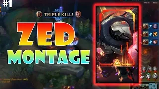 Zed Montage #1 -  Best Zed Plays Compilation 2017 - League of Legends