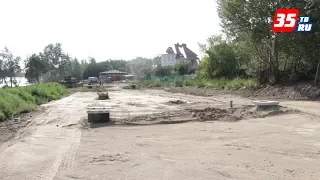 Второй этап строительства набережной Череповца завершится к 20 сентября