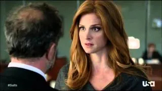 Suits S2.14 "He's Back" Donna bitch slap Hardman twice