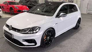 2017 VW Golf R Mk7.5 5dr DSG AWD. Silver White Pearl paint+Pano Roof +F/Leather+Dynaudio