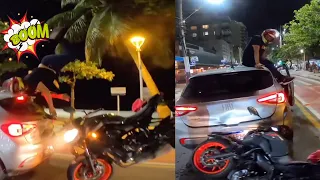 BIKER REAR ENDED CAR & LANDED ON ROOF! - There's NO LIFE Like the BIKE LIFE! [Ep.#167]