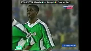 Nigeria vs Senegal. Afcon 2000 quarter final 2️⃣:1️⃣