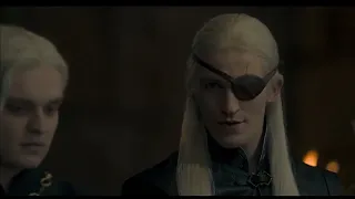 Daemon Targaryen cuts Vaemond Velaryon's head | Aemond Targaryen impressed | HotD