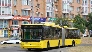 Киевский троллейбус БогданT901.10 номер 47 бортовой номер 4328 запись полного маршрута.