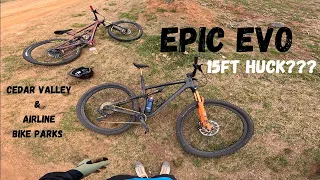 15 FOOT DROPS ON AN XC BIKE (EPIC EVO)