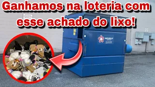 GANHAMOS NA LOTERIA COM ESSE ACHADO DO LIXO DOS ESTADOS UNIDOS!🇺🇸🇺🇸🇺🇸 dumpster-basura