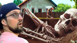 Giant Skeleton Found in Backyard! What Really Happened on October 4th? (FV Family)