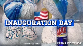 ASMR 🇺🇸 Happy Inauguration Day 🔹January 20, 2021🔹Ajax Blue Squeezes | sponge squeezing asmr