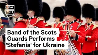 UK's Band of the Scots Guards Honors Ukraine's Independence Day