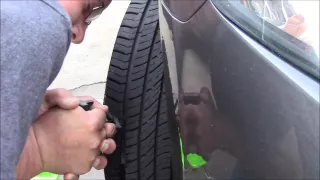 Easily find and fix a leak in a tire - No Jack Required