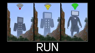 Minecraft wait what meme part 412 (TV MAN BOSS with different Wi-Fi)