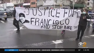 Demonstrators Call For Justice For Murdered Delivery Worker