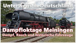 Dampf, Rauch und historische Fahrzeuge | Dampfloktage Meiningen 2023