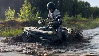 Многократные попытки утопить новый квадроцикл Loncin XWolf 700, смотрите, что из этого вышло 😱