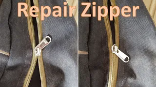 How-to repair a zipper that doesn't close properly: Life Hack #2