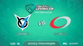 VGJ Storm vs coL, China Super Major NA Qual, game 2 [Autodestruction]