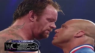 WWE Brock Lesnar Vs The Undertaker Vs Big Show   PART 2   SMACKDOWN 2003