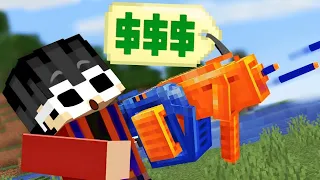 Minecraft but I Can Use NERF GUNS!