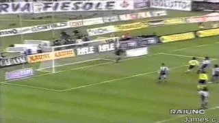 Serie A 1999-2000, day 28 Fiorentina - Bologna 2-2 (Signori, 2 Batistuta, K.Andersson)