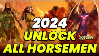 UNLOCK HORSEMEN & APOC GUIDE! THE BEST TEAMS & HOW TO MAXIMIZE IN 2024 | MARVEL Strike Force - MSF