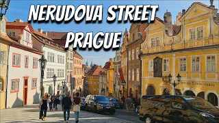 【4K】 Prague Walking tour "Nerudova street"