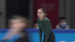 Камила Валиева тренировка 10.02.2022. Kamila Valieva training 10.02.2022.