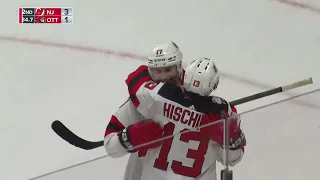 Yegor Sharangovich's shorthanded goal vs Senators (19 nov 2022)