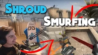 SHROUD SMURFING IN MATCHMAKING WITH SILVERS (ft. just9n)