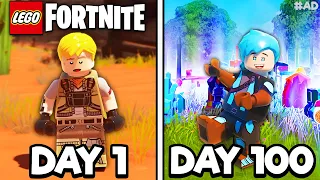 I Survived 100 Days In LEGO Fortnite!