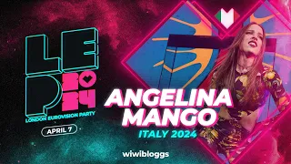 🇮🇹 Angelina Mango "La Noia" (Italy 2024) - LIVE @ London Eurovision Party 2024