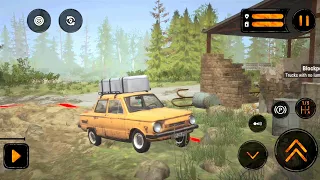 Old Vintage Car On Offroad Muddy Track | MudRunner Android Gameplay HD