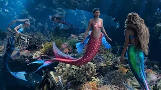Ariel conversa com suas irmãs sobre os humanos | A Pequena Sereia (2023) Aventura, Cena HD