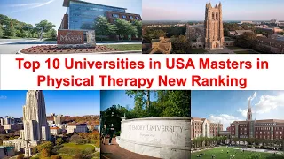 Top 10 UNIVERSITIES IN USA MASTERS IN PHYSICAL THERAPY New Ranking