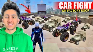 Car Fight On Factory Roof Free Fire Funny Custom Room Gameplay 😂 - Garena Free Fire