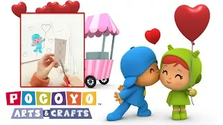 💘 POCOYO in ENGLISH📏: Arts & Crafts - Pocoyo's Valentine's Day Card | VIDEOS & CARTOONS for KIDS