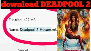 How to download DEADPOOL 2 (dual audio)  || DEADPOOL 2 ||