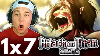 Attack on Titan 1x7 REACTION!! | "Small Blade - The Struggle for Trost: Part 3" | EPISODE 7 REVIEW